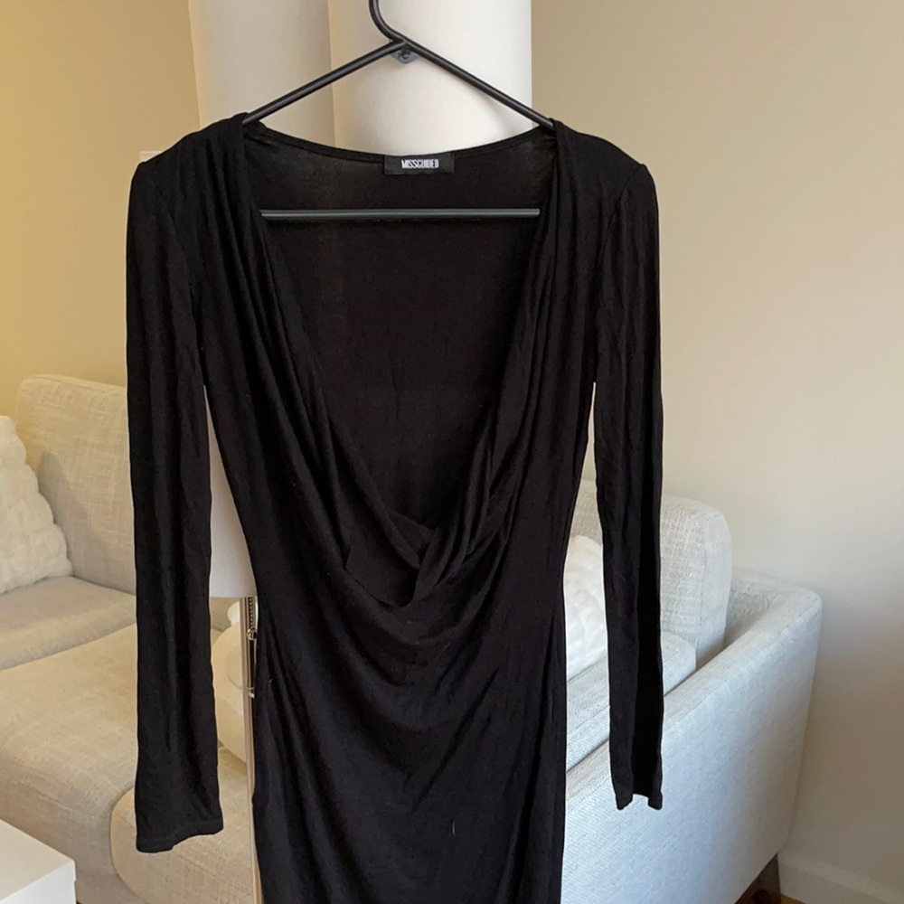 Low rise black dress